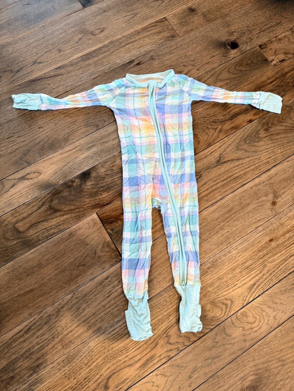Little Sleepies Springtime Plaid Zippy